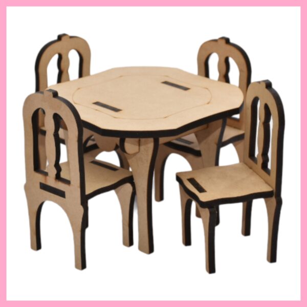 Square Kitchen Table & Chairs