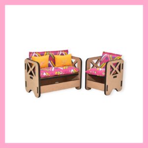 Square Tub Chair Set
