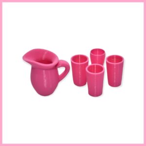 Jar with 4 glasses