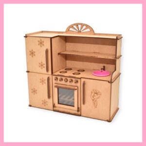 Kitchen Unit with Fridge